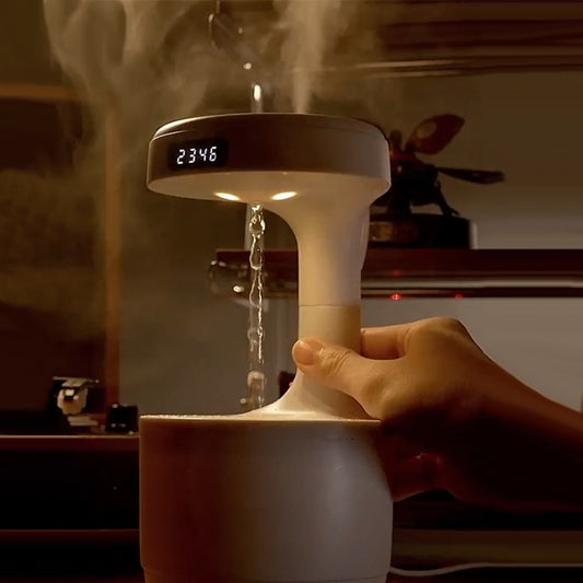 Humidificador Antigravedad Con Reloj