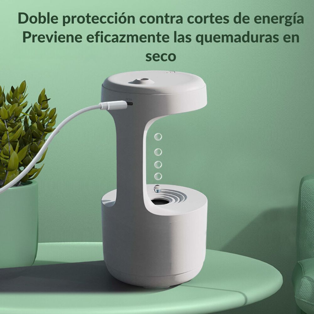 Humidificador Antigravedad Con Reloj